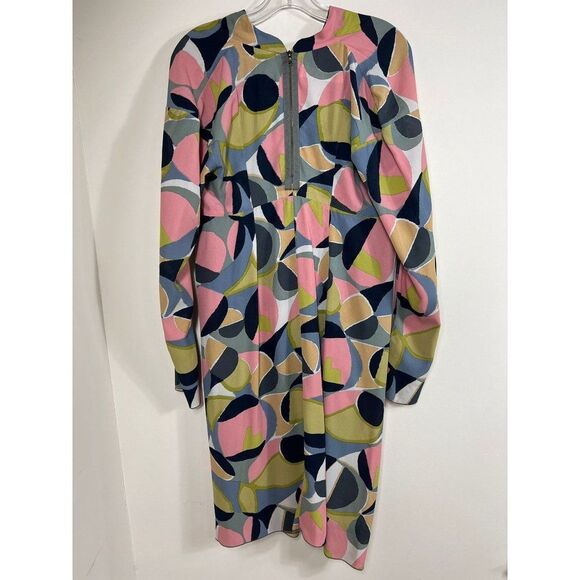 MARNI Multicolor Abstract Printed Half Sleeve Oversized Mini Dress Size … - Picture 3 of 9